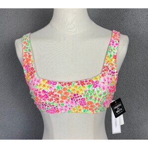Salt + Cove Juniors' Sun Garden Square-Neck Bralette Bikini Top Multi XS NWT's.